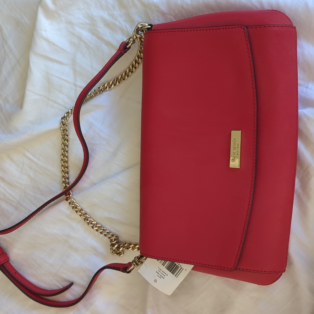 NWT Kate Spade Red Shoulder and Crossbody Bag!